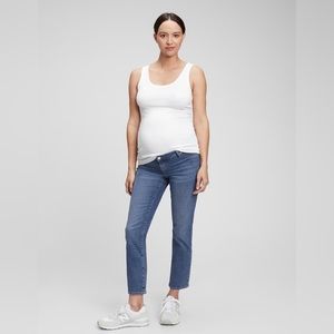 Maternity Inset Panel Vintage Slim Jeans with Washwell